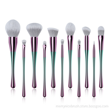 Gradient Black Makeup Brush Set 11-Piece Luxury